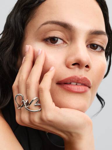 Bague Cœur de Forme Organique