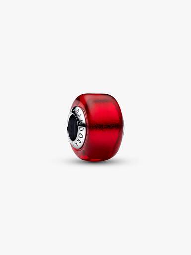 Charm Verre de Murano Rouge