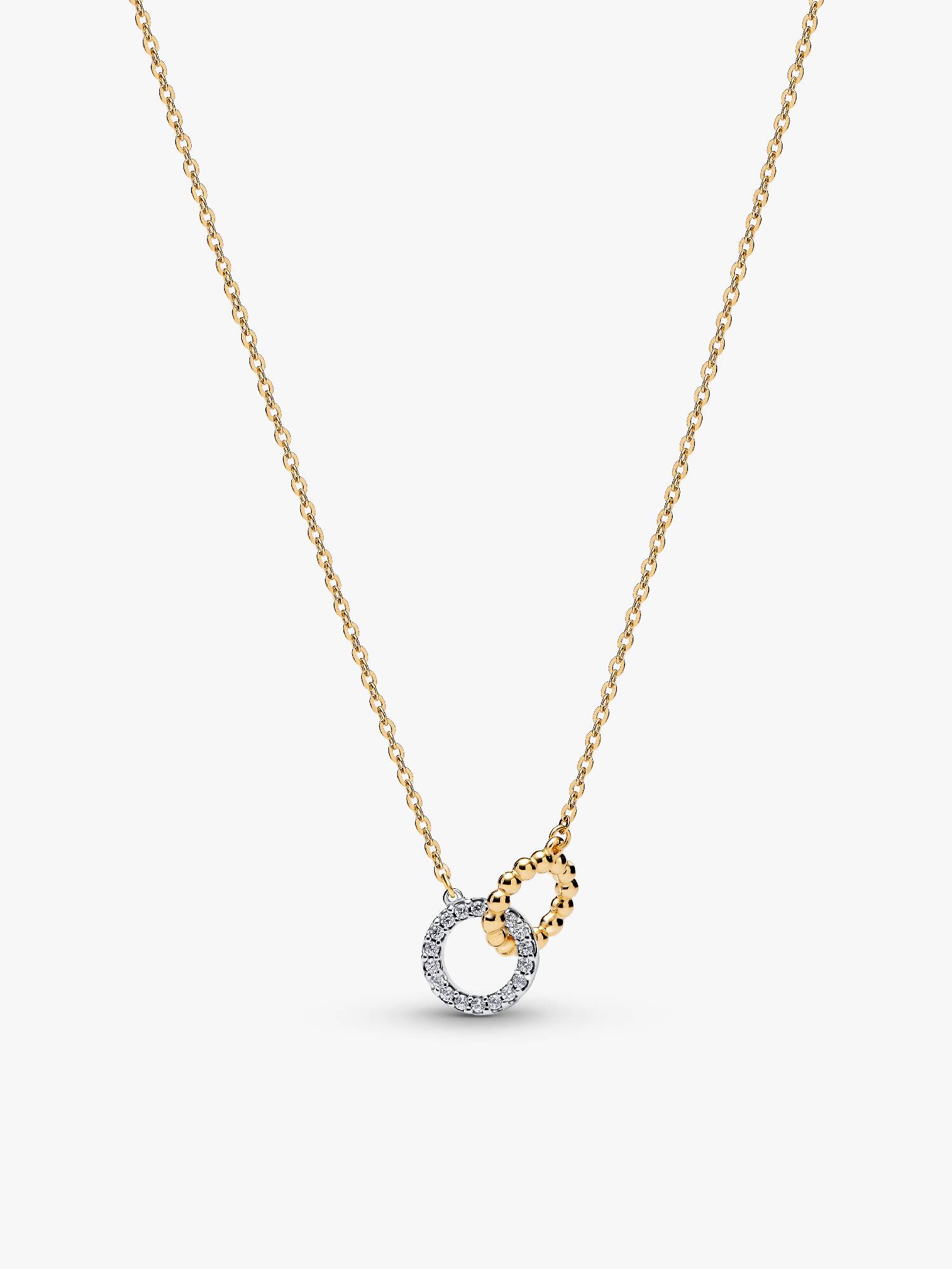 Kralen & Pavé Verstrengelde Cirkels Ketting