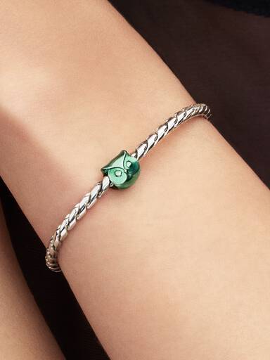 Mini charm Hibou Vert