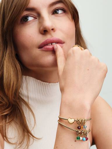 Bracelet Chaîne Cloutée