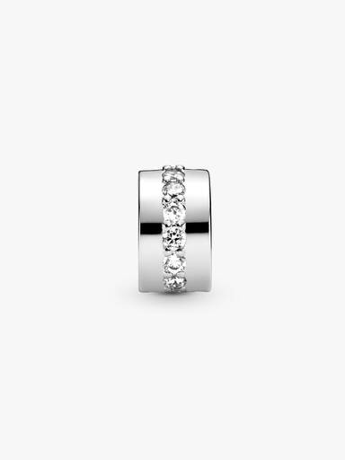 Charm Clip Rangée Scintillante Incolore