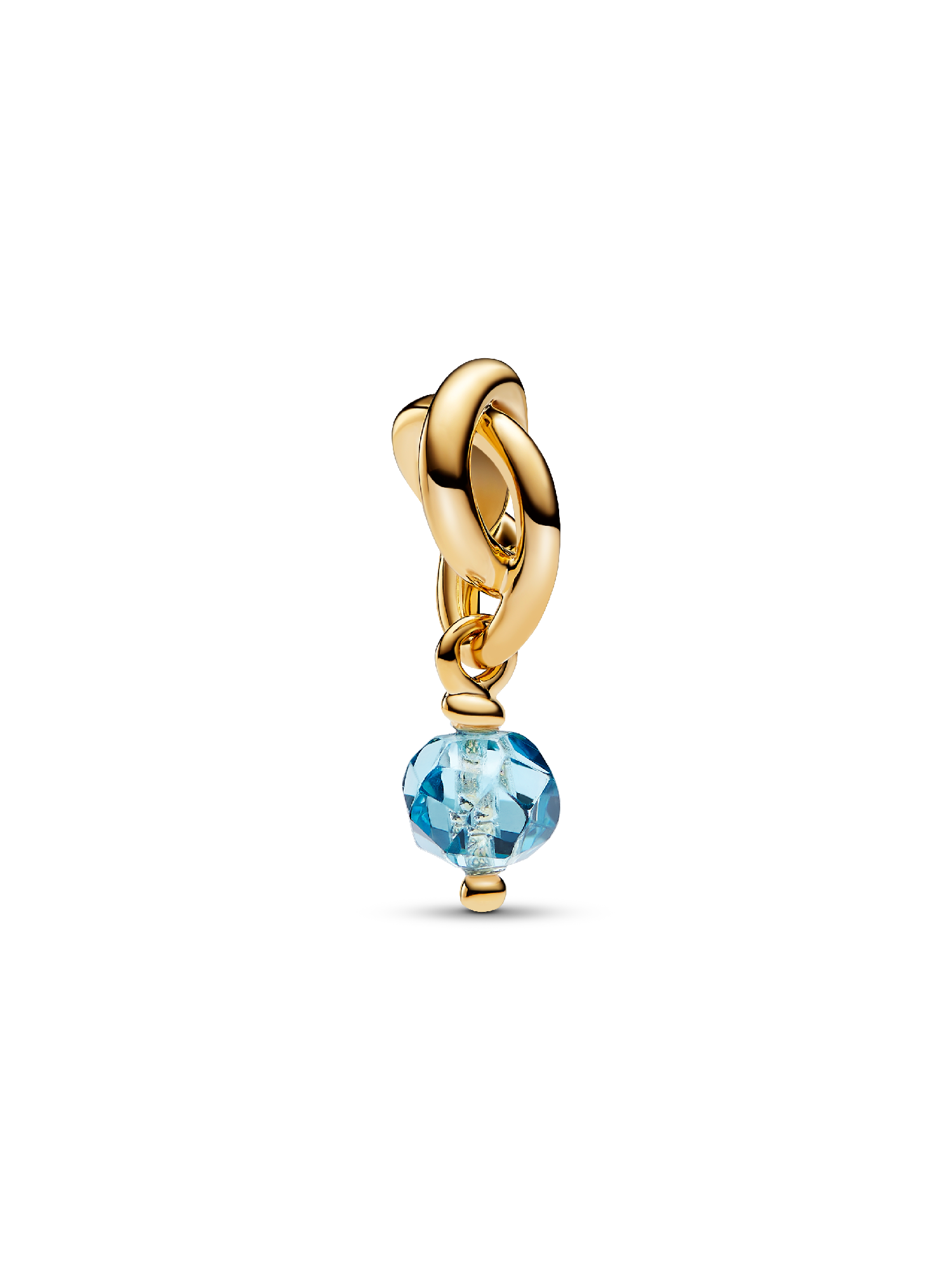 Mars Charm Pendant Cercle de l'Éternité Bleu Azur Facetté