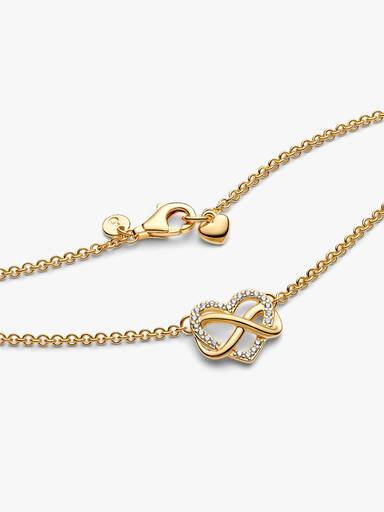 Collier Cœur Infini Scintillant