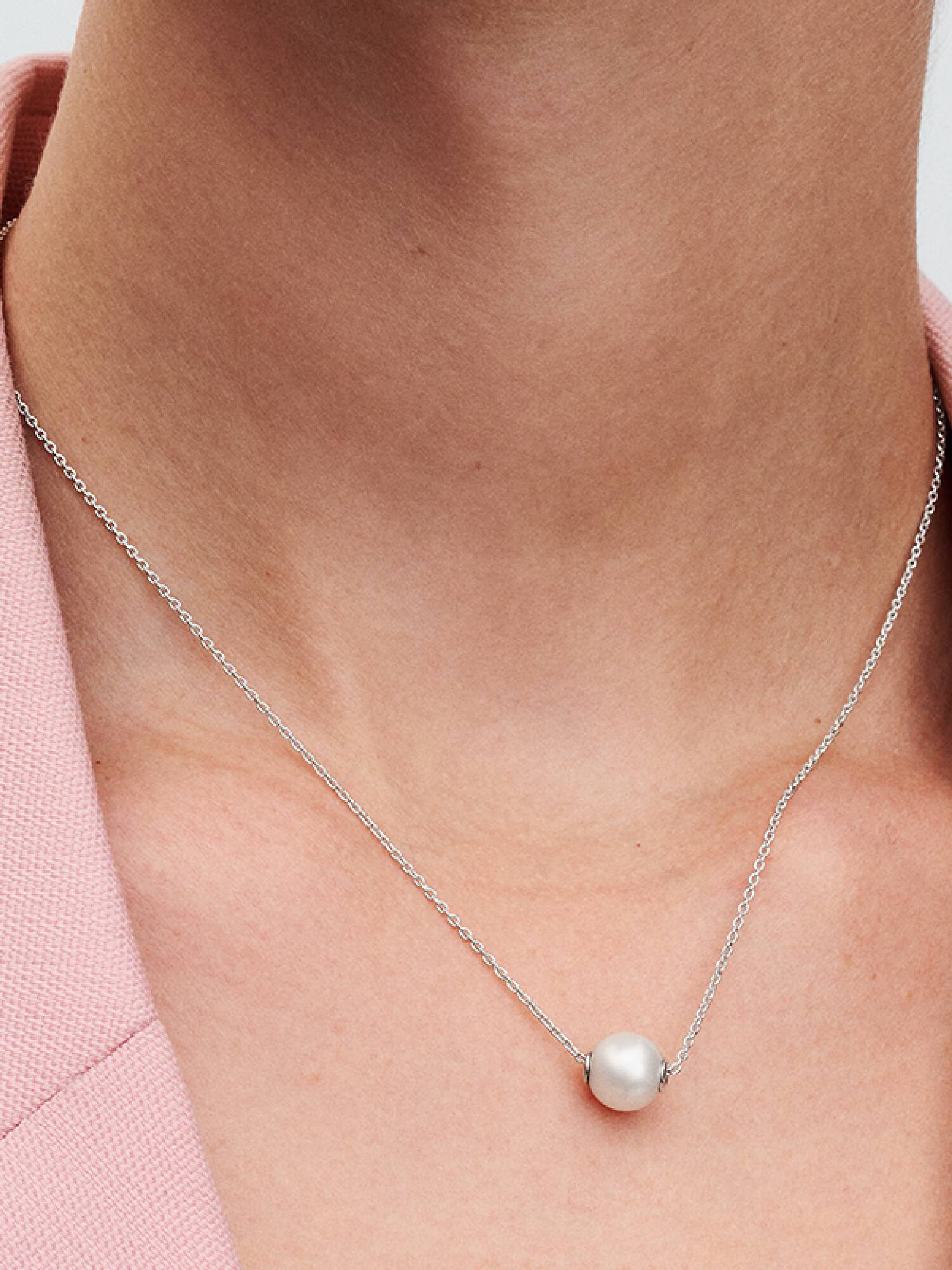 Collier met Behandelde Gecultiveerde Zoetwaterparel