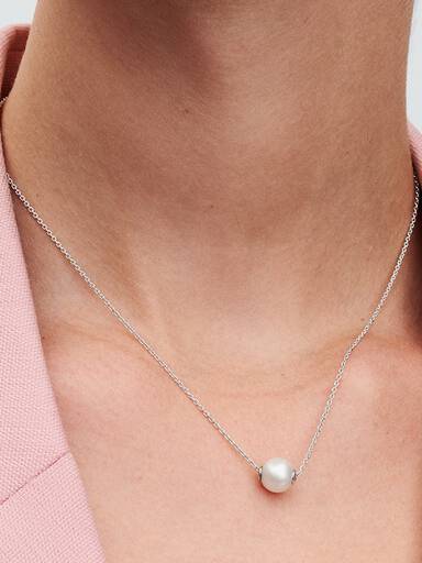 Collier met Behandelde Gecultiveerde Zoetwaterparel