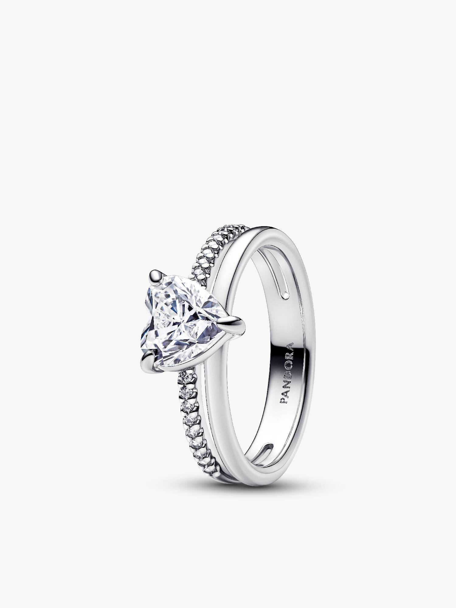 Bague Cœur Anneau Double