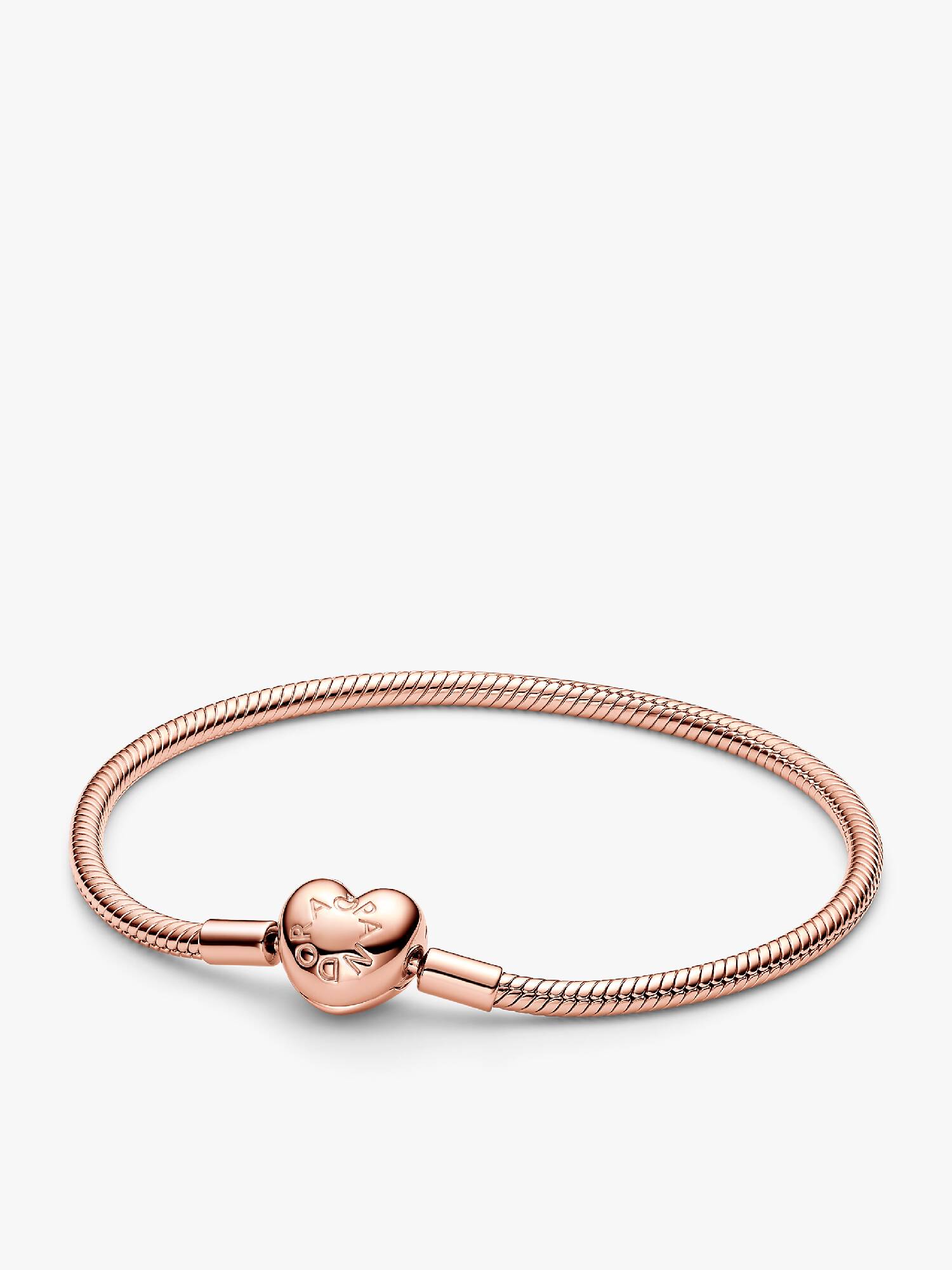 Bracelet Maille Serpent Fermoir Cœur