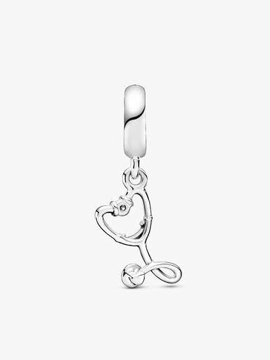 Charm Pendant Cœur Stéthoscope