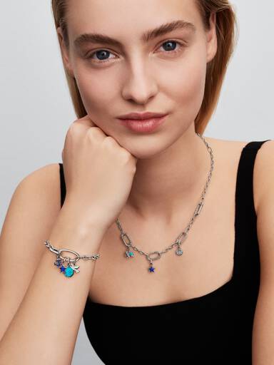 Mini Charm Pendant Étoile Bleue