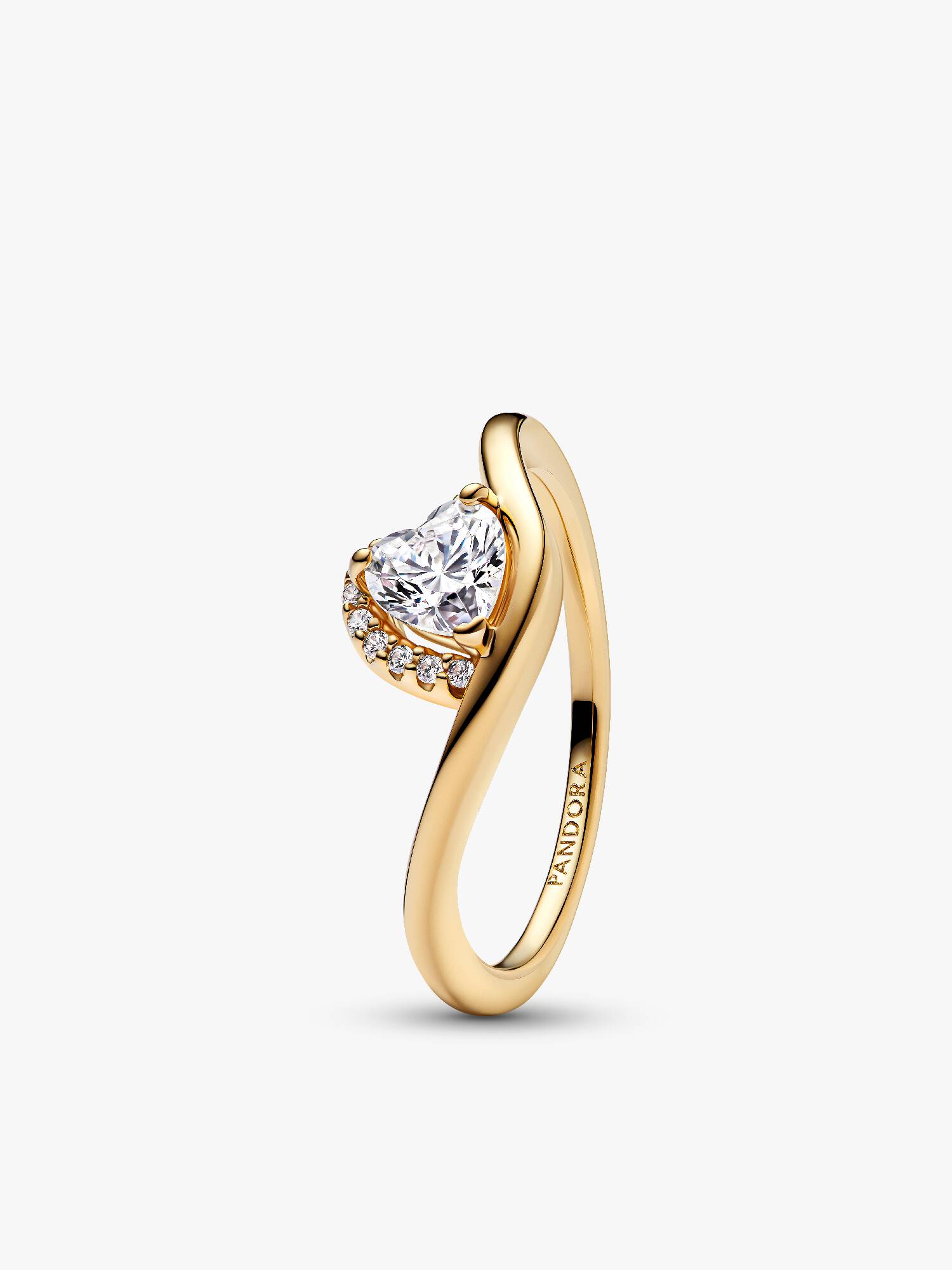 Bague Cœur Ondulée