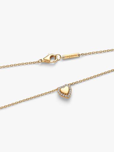 Collier Halo Cœur Gravable