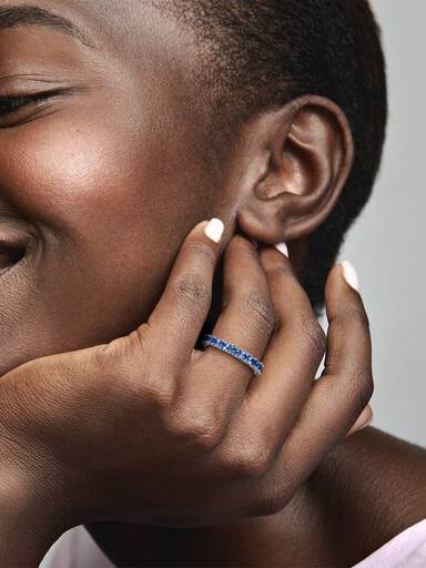 Bague Éternité Rang Scintillant