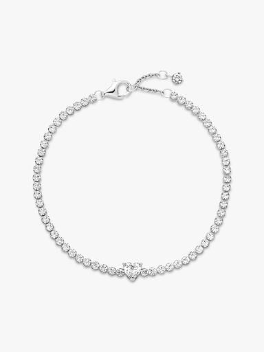 Bracelet Rivière Cœur Scintillant