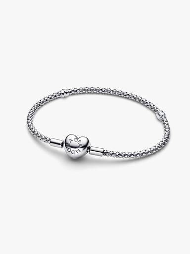 Studden armband met hartsluiting