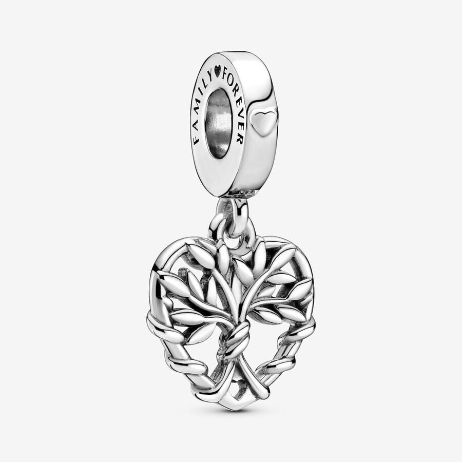 Family tree sterling silver dangle image number 0