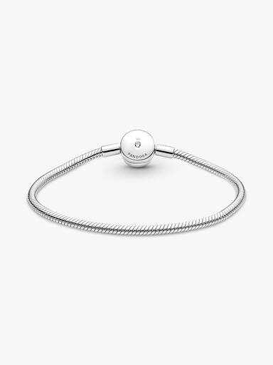 Halo snake chain-armband