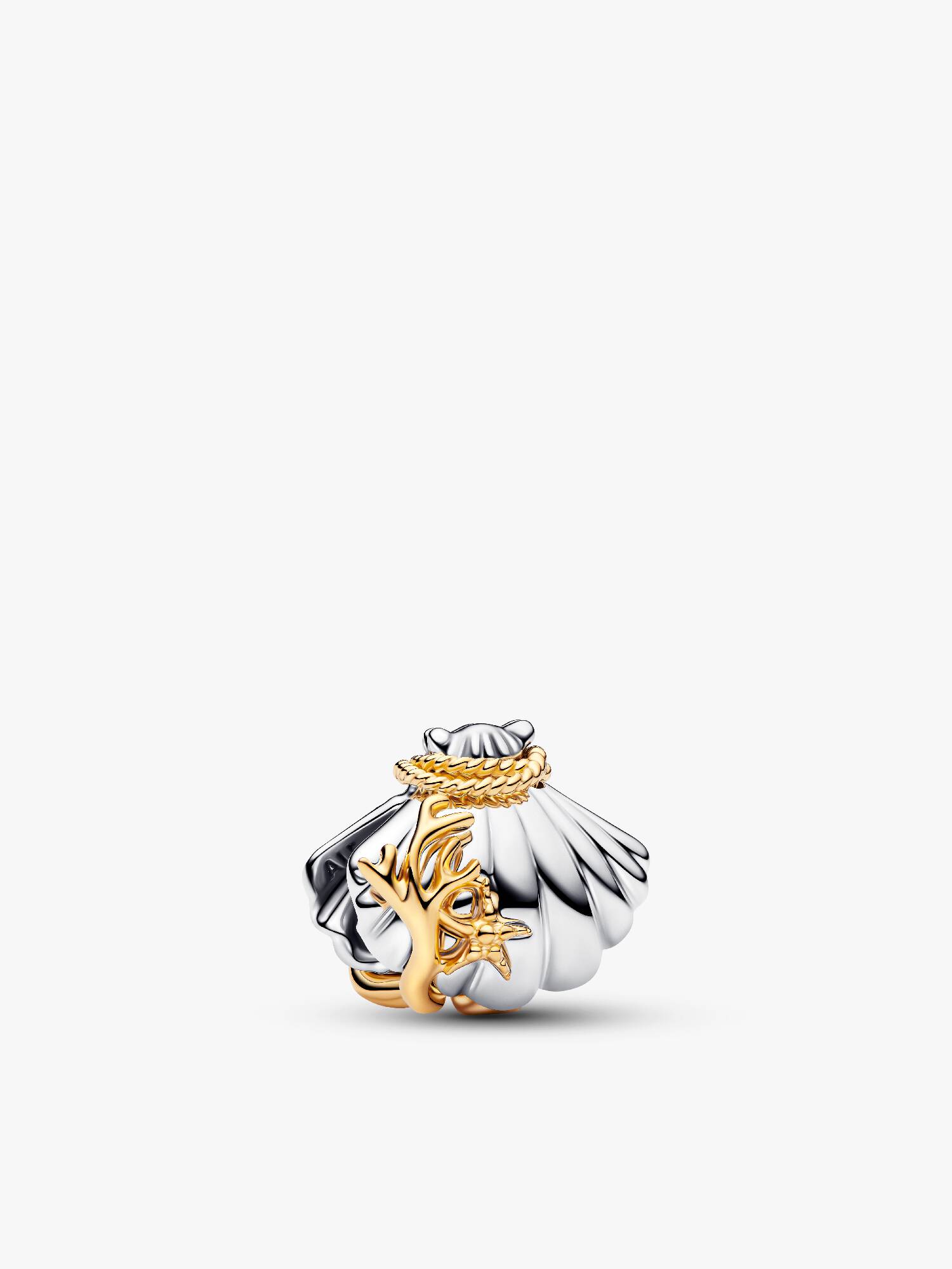 Charm Bicolore Diamant de Synthèse Princesses Disney Coquillage d'Ariel