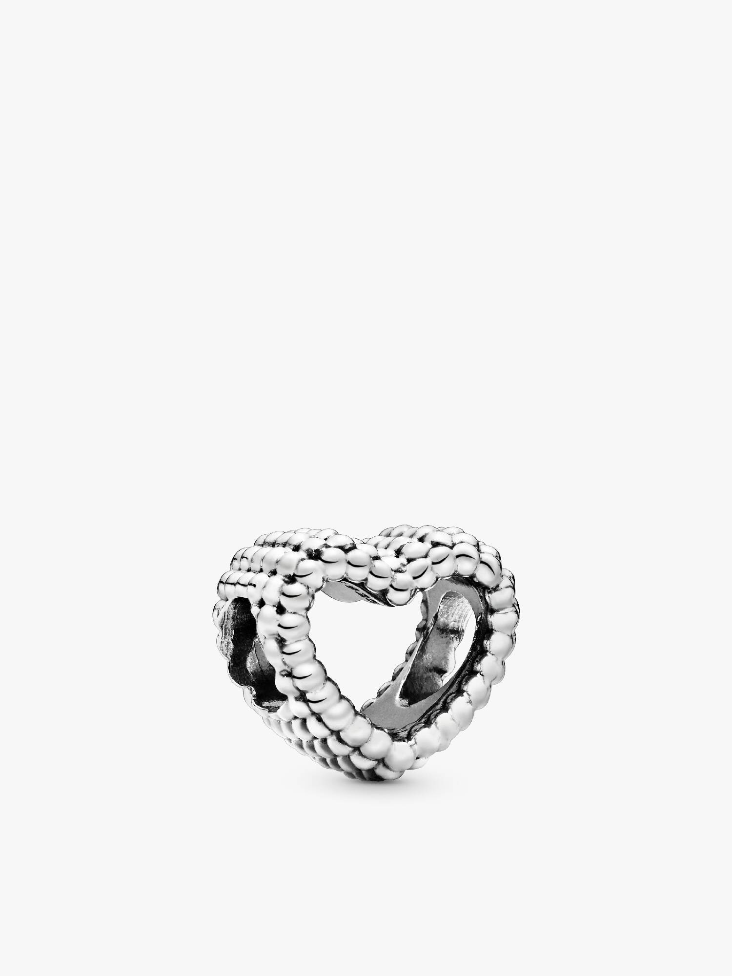 Charm Cœur Ouvert Perlé