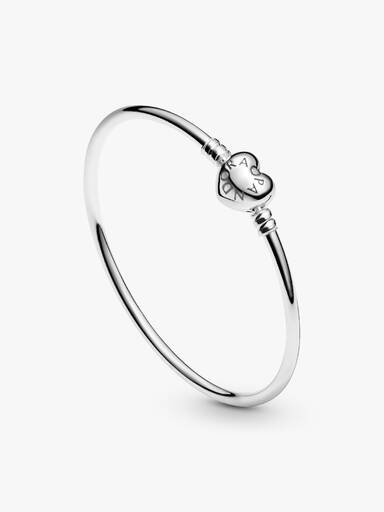 Bracelet Jonc Fermoir Cœur Logo
