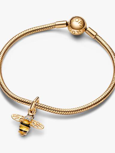 Charm Pendant Abeille Scintillante