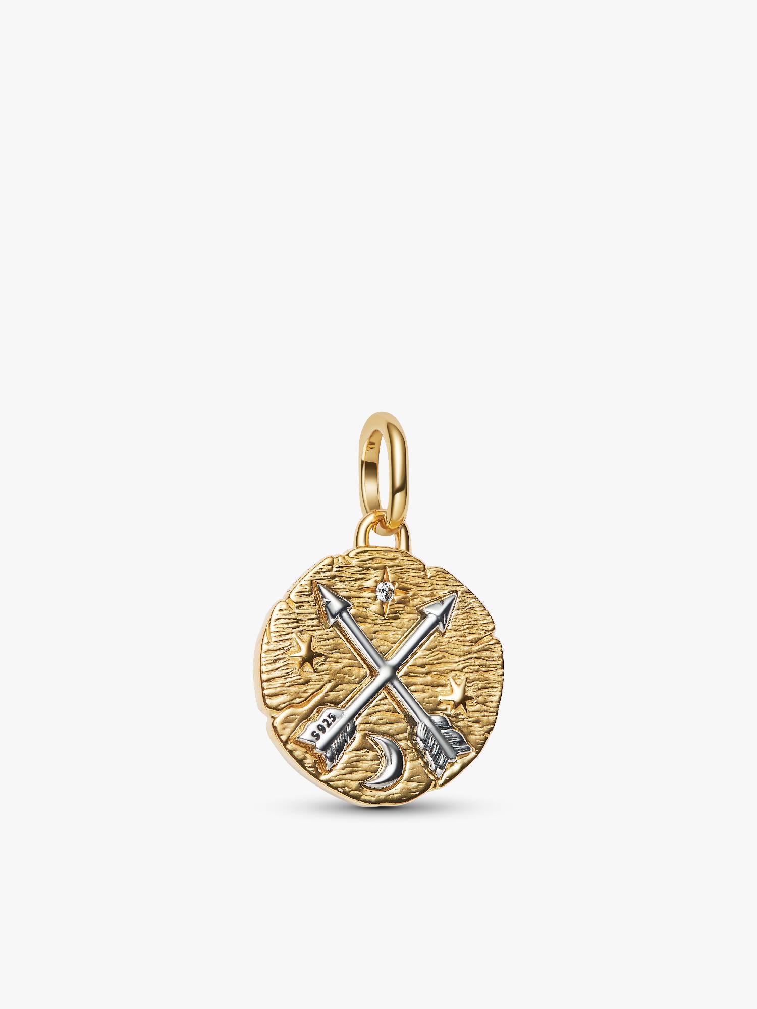 Charm Médaillon Flèches Croisées