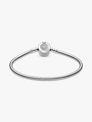 Bracelet Maille Serpent O Couronné Scintillant