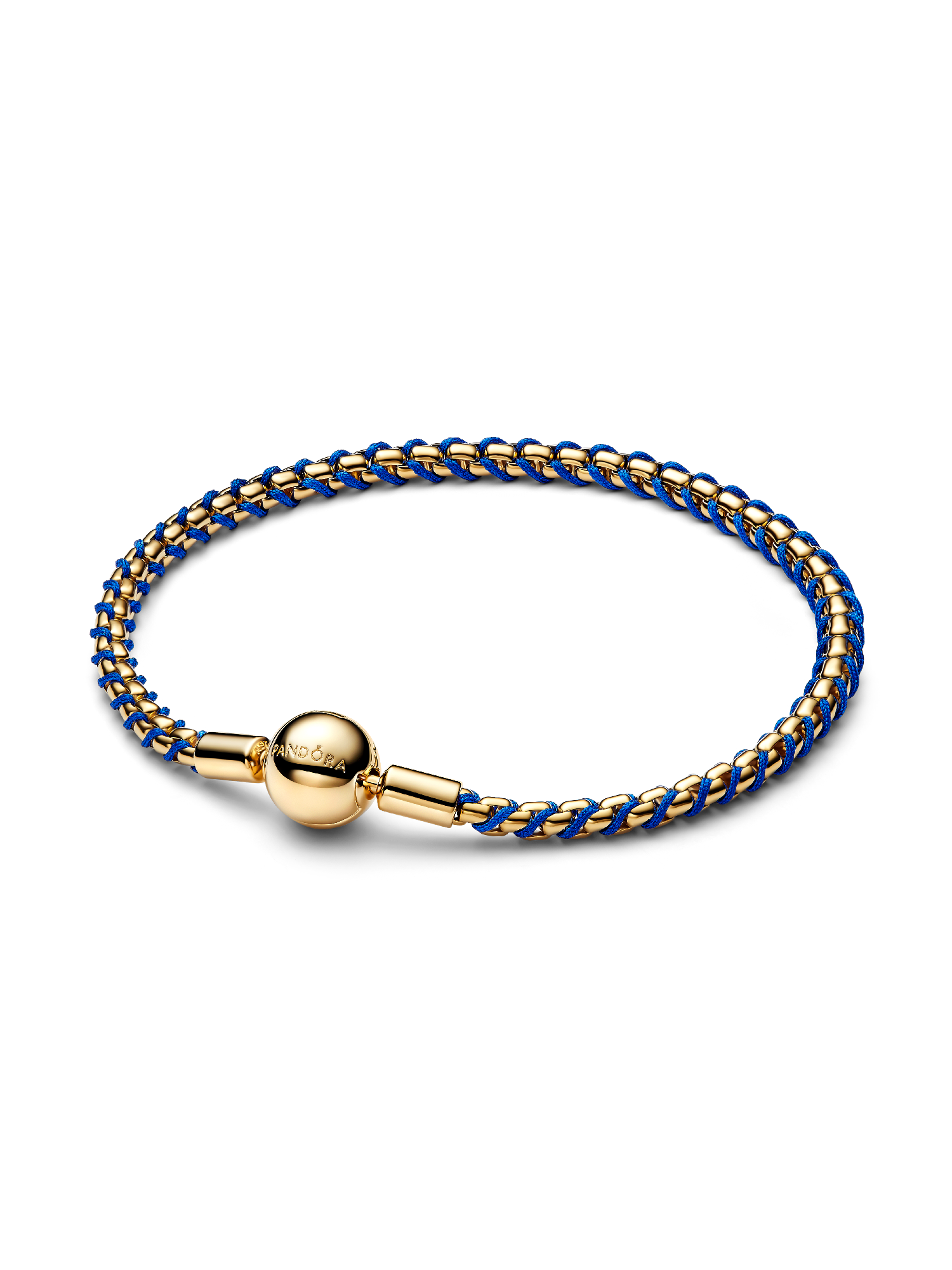 Blauwe Koord Schakelarmband