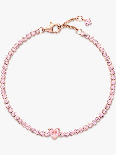 Bracelet Rivière Cœur Scintillant