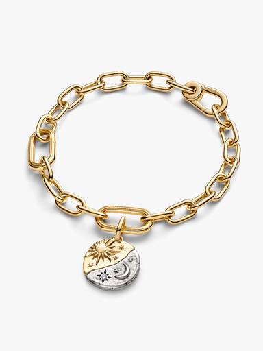 Charm Médaillon Soleil et Lune