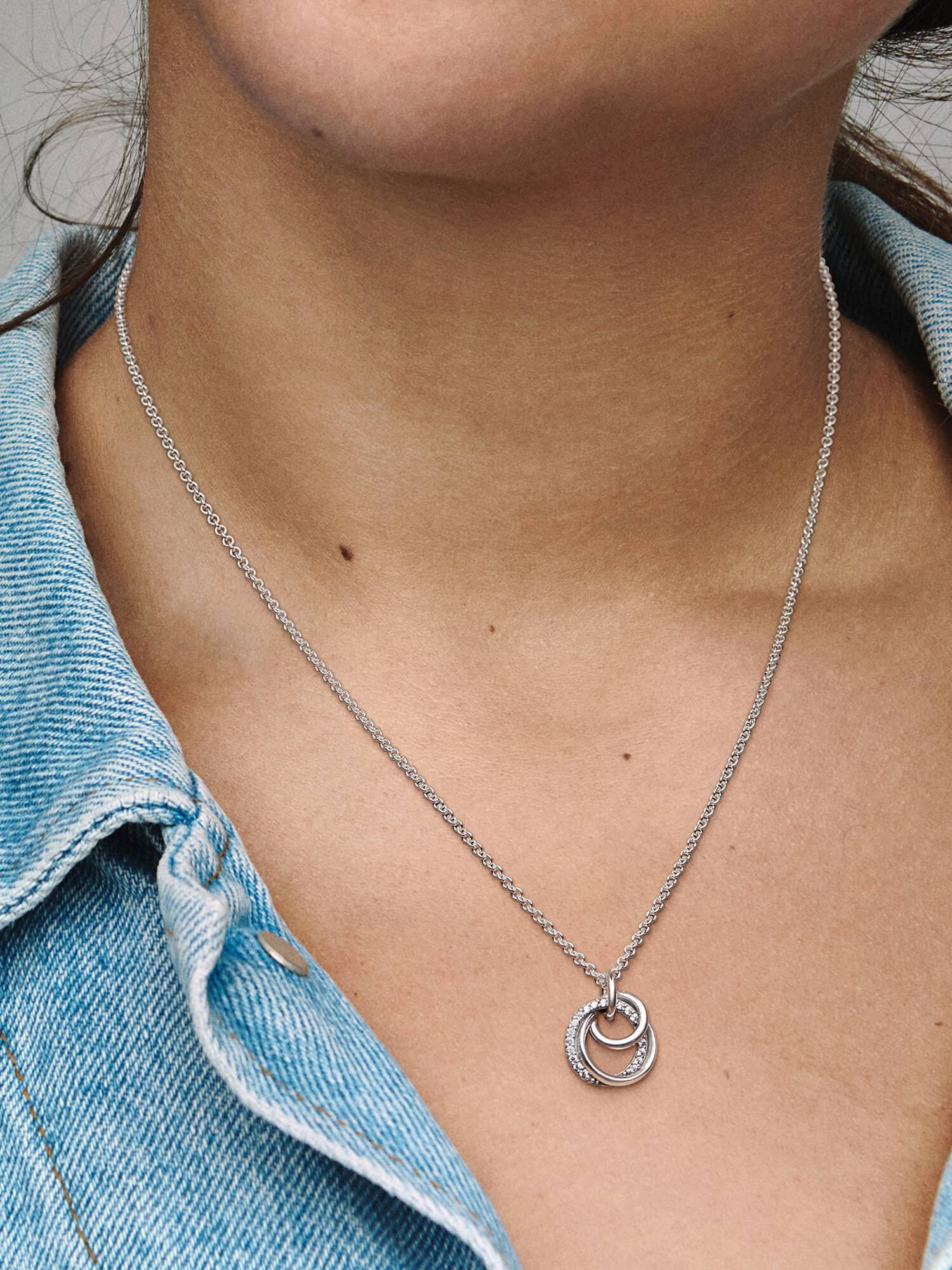 Collier Pendentif Cercles Ma Famille Pour Toujours