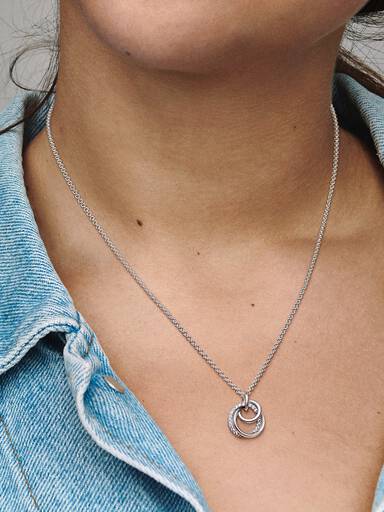 Collier Pendentif Cercles Ma Famille Pour Toujours