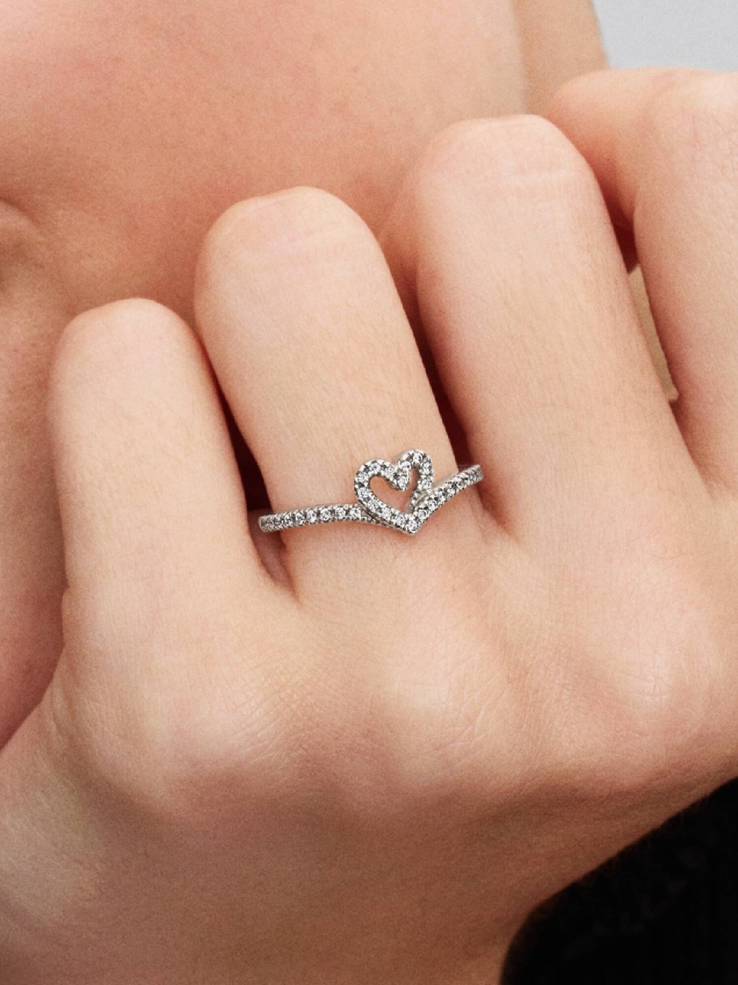 Bague Cœur Vœu Scintillant