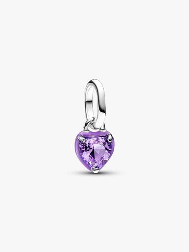 Mini Charm Pendant Cœur Chakra Violet Pandora ME