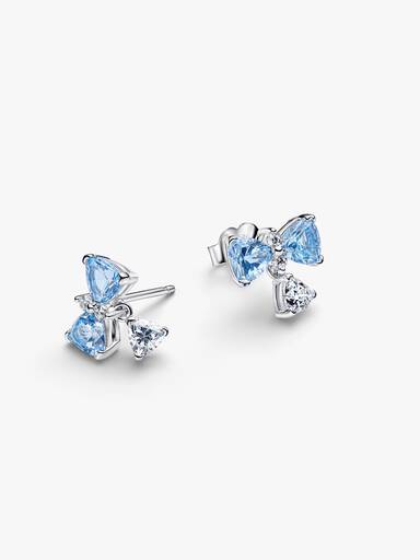 Clous d’Oreilles Nœud Bleu Bridgerton