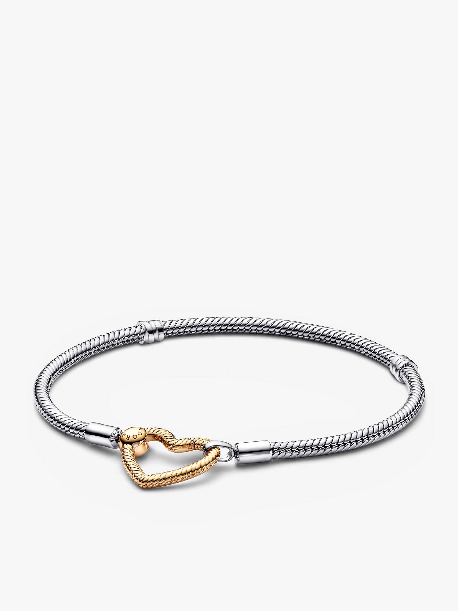 Bracelet Maille Serpent Fermoir Cœur