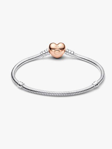 Hart en Snake Chain Armband