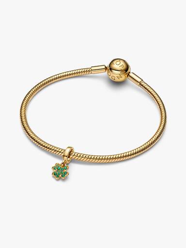 Charm Pendant Trèfle à Quatre Feuilles