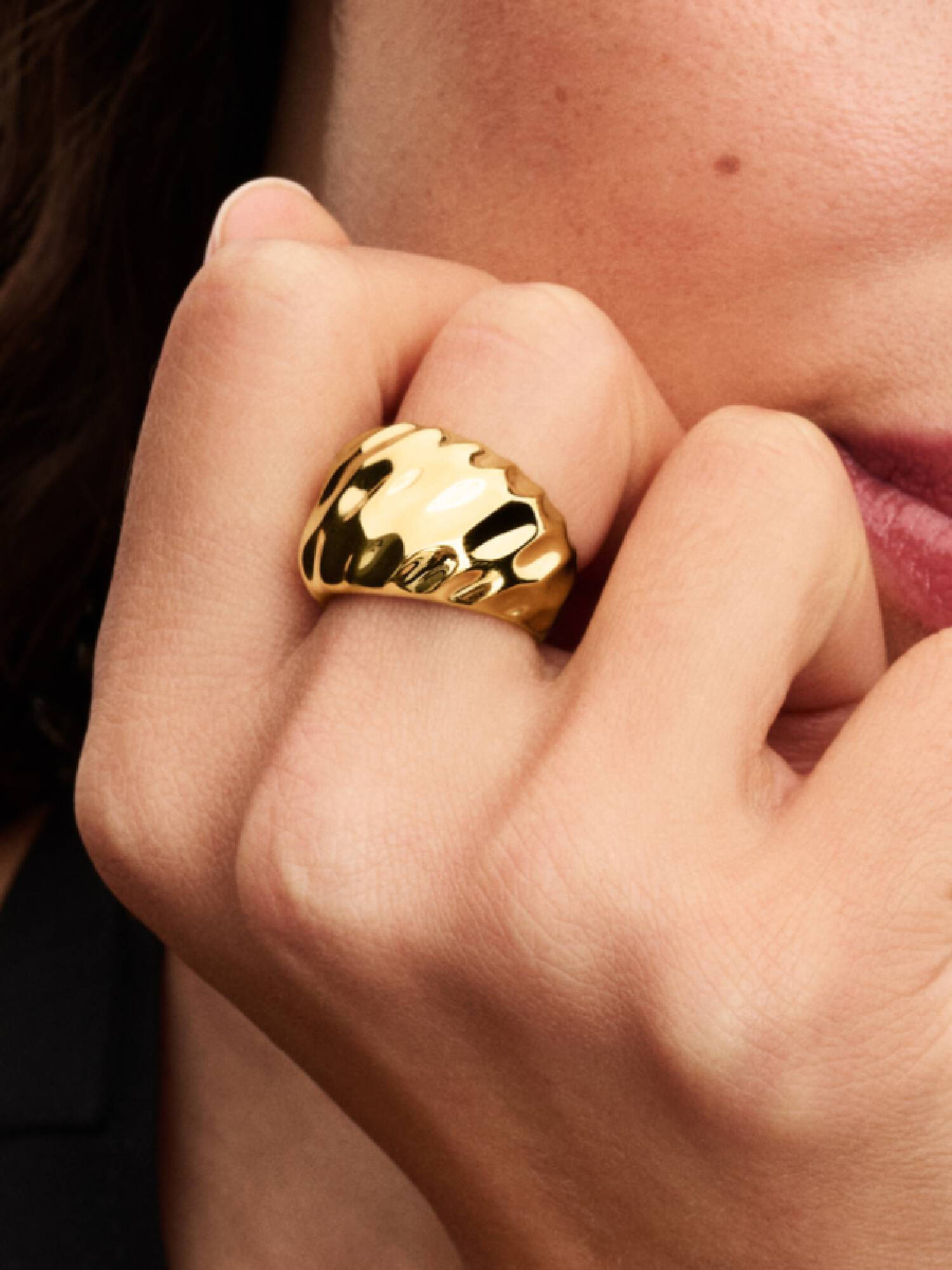 Bague Spectaculaire Ondulée
