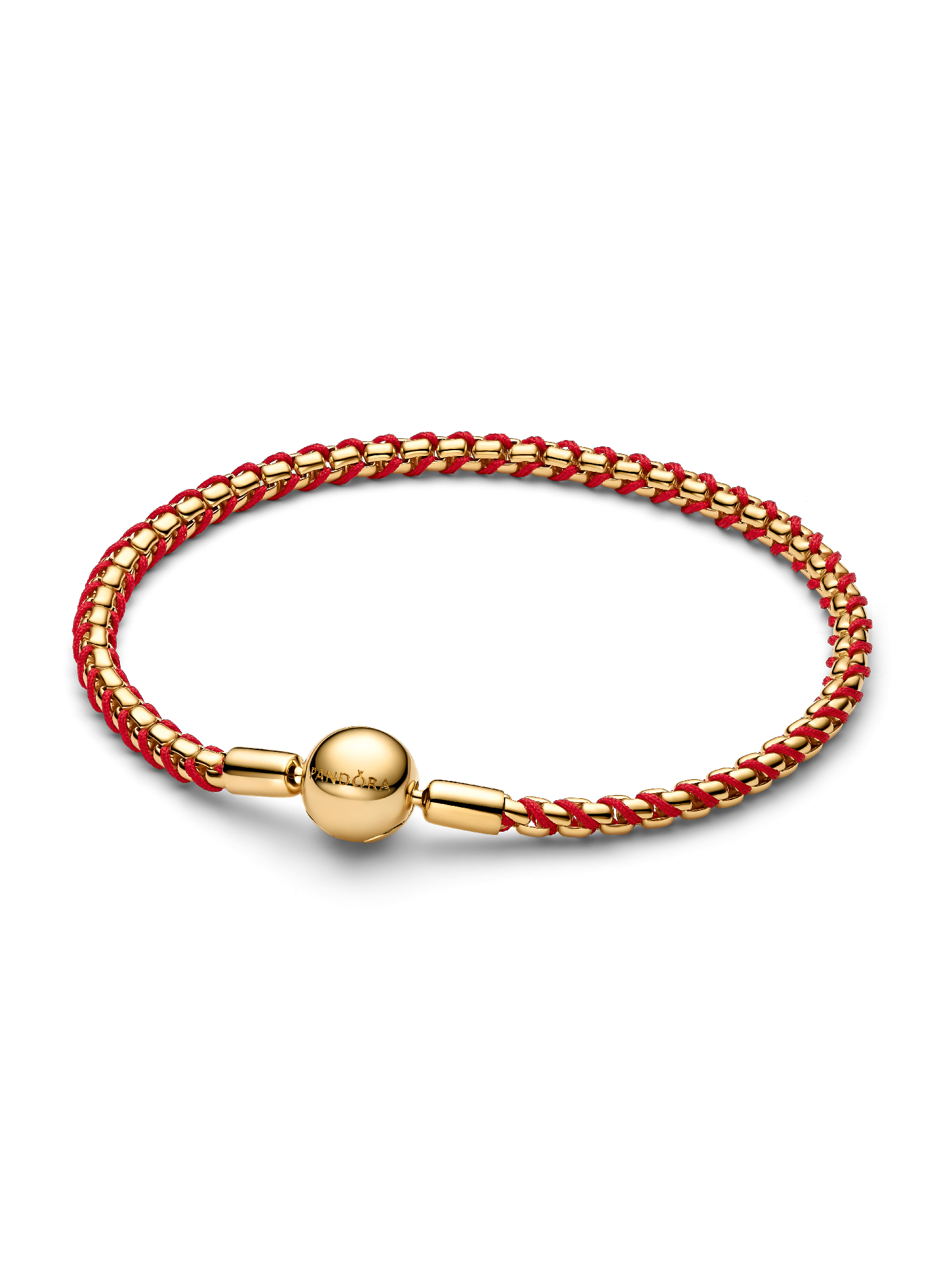 Bracelet Maille Cordon Rouge