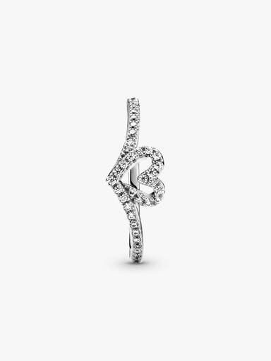 Bague Cœur Vœu Scintillant