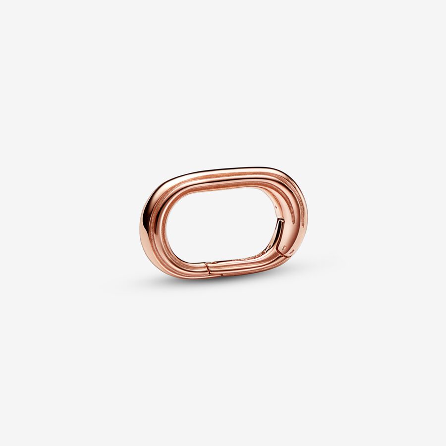 14k Rose gold-plated three-ring connector image number 0