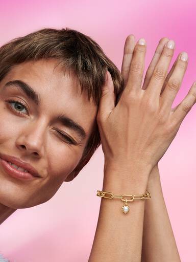 Mini Dangle Soleil Perle de Culture d’Eau Douce Traitée Pandora ME