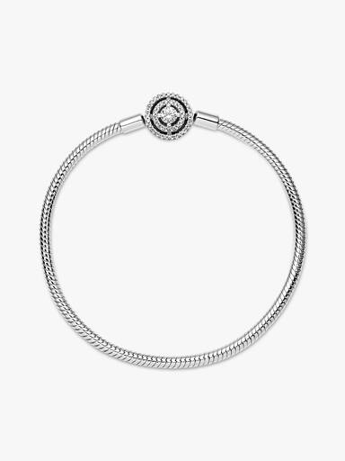 Halo snake chain-armband