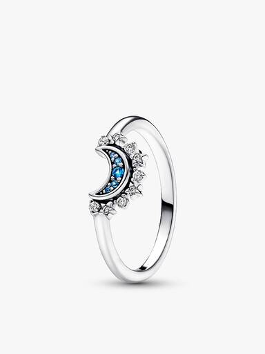 Ensemble de bagues scintillantes Soleil et Lune Celestial