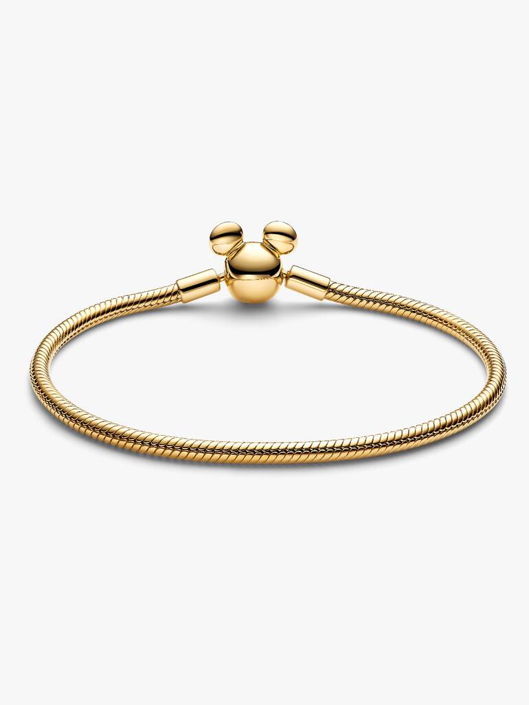 Bracelet Maille Serpent Fermoir Disney Mickey Moments