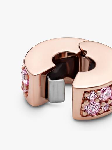 Pink Pavé Clip Charm