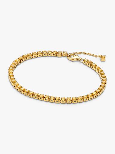 Bracelet Rivière Jaune Scintillant