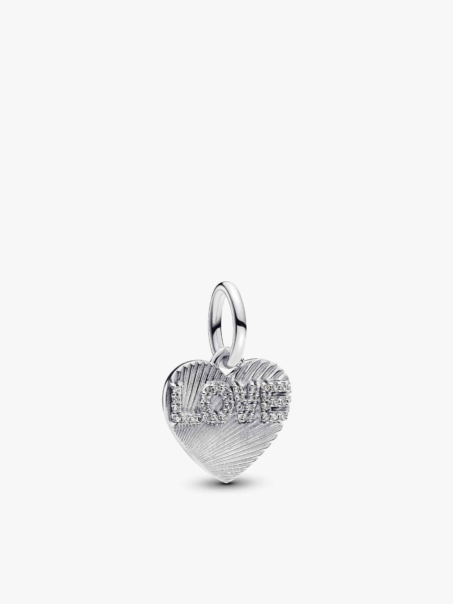 Charm Pendant Cœur d'Amour Gravable