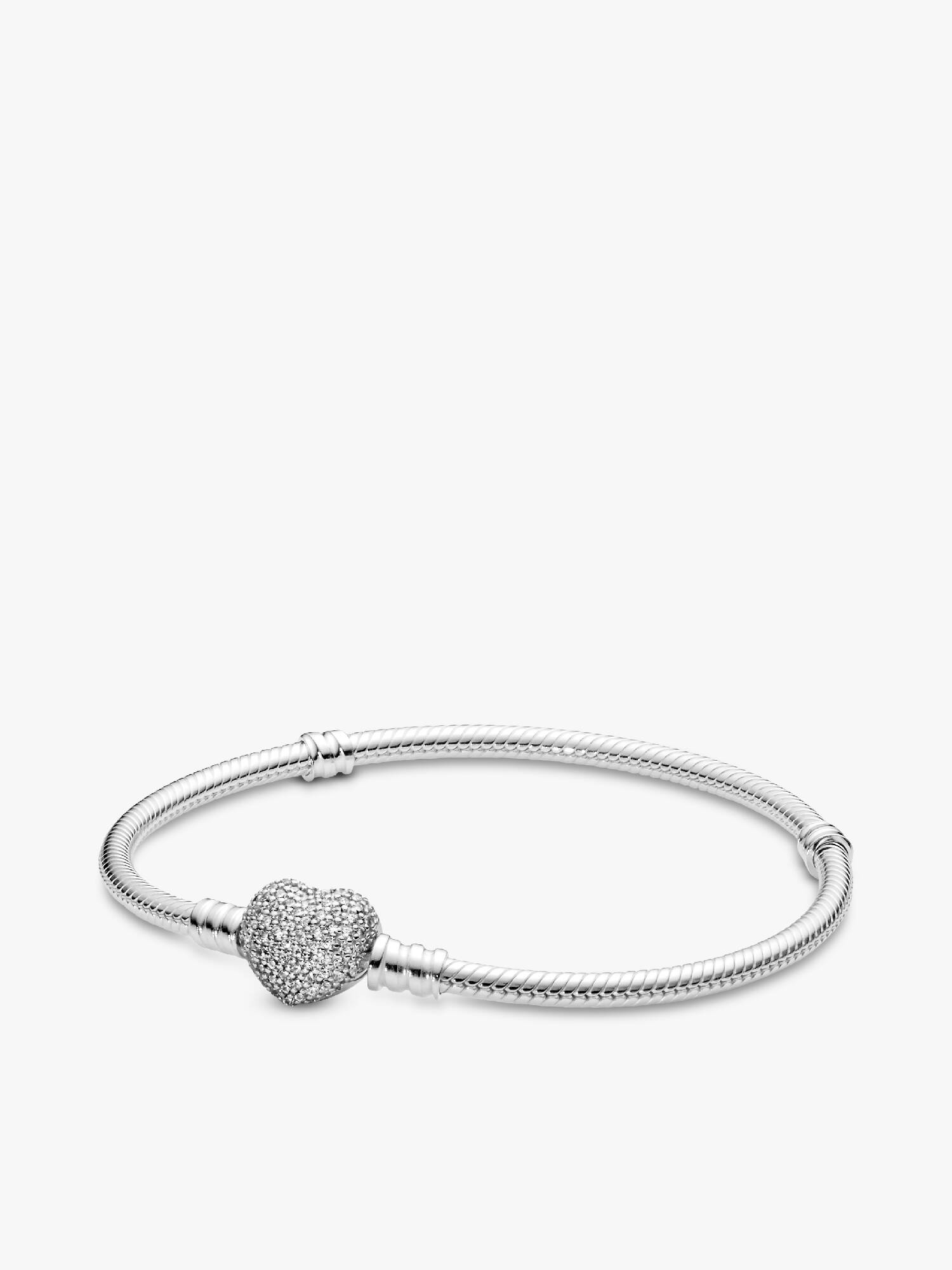 Sprankelend Hart Snake Chain Armband